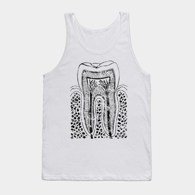 Tooth Structure Tank Top by erzebeth